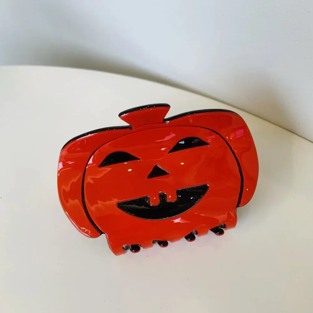 Halloween Hair Claw Clip Bundle 🎃 | Witch Hat, Skull & Crossbones, Jack-o'-Lant